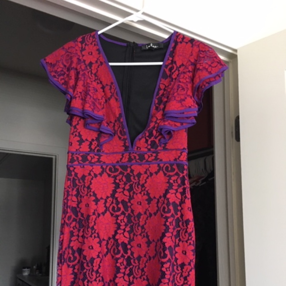 Low cut salsa vibe mini dress